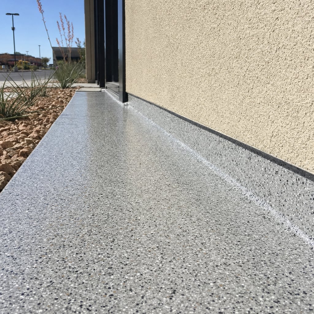 retail epoxy flooring project in Sacramento