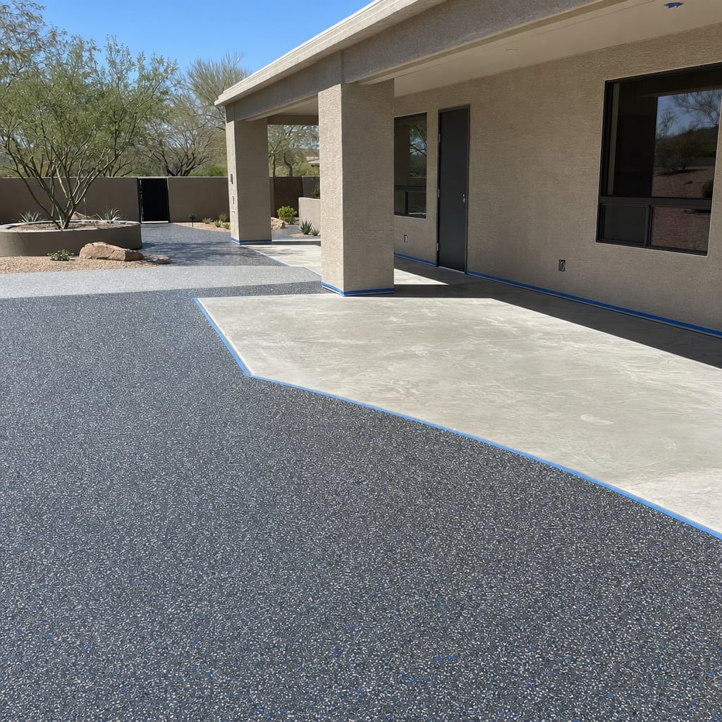 school epoxy flooring project in Sacramento