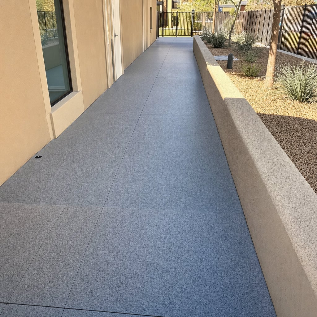 school epoxy flooring project in Sacramento