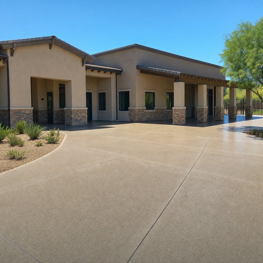 school epoxy flooring project in Sacramento