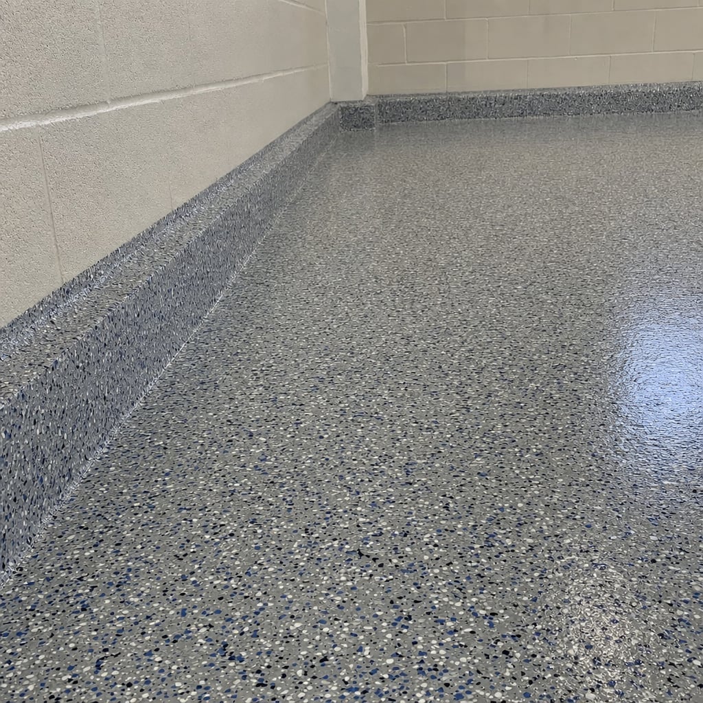 warehouse epoxy flooring project in Cape Coral