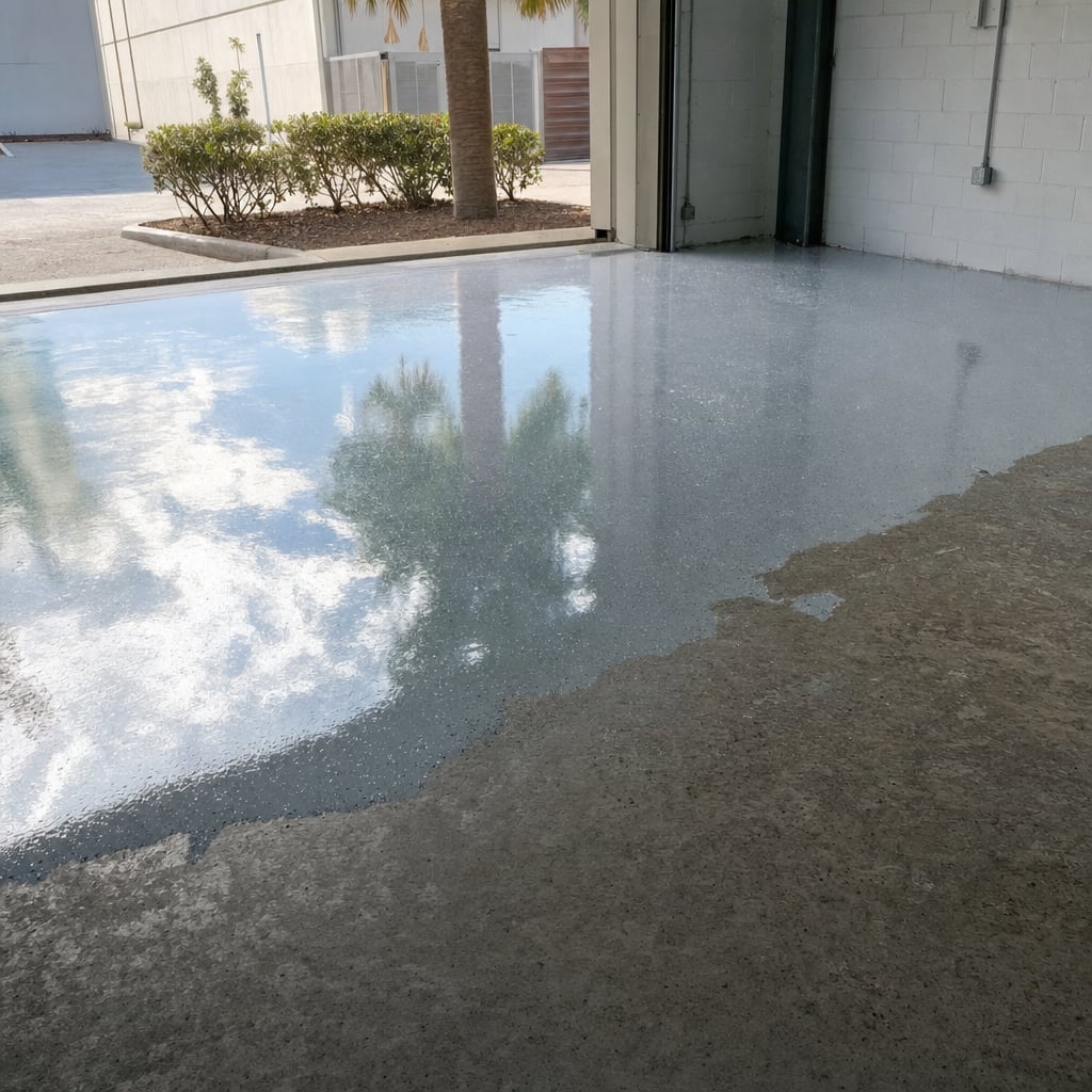 warehouse epoxy flooring project in Ocala