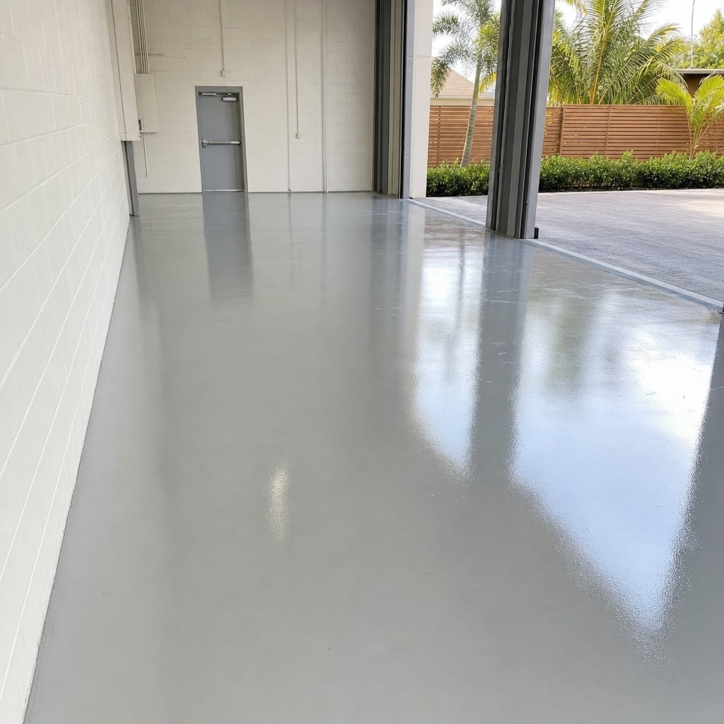 warehouse epoxy flooring project in Ocala