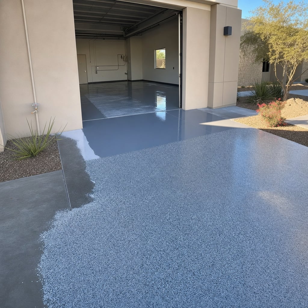 warehouse epoxy flooring project in Sacramento