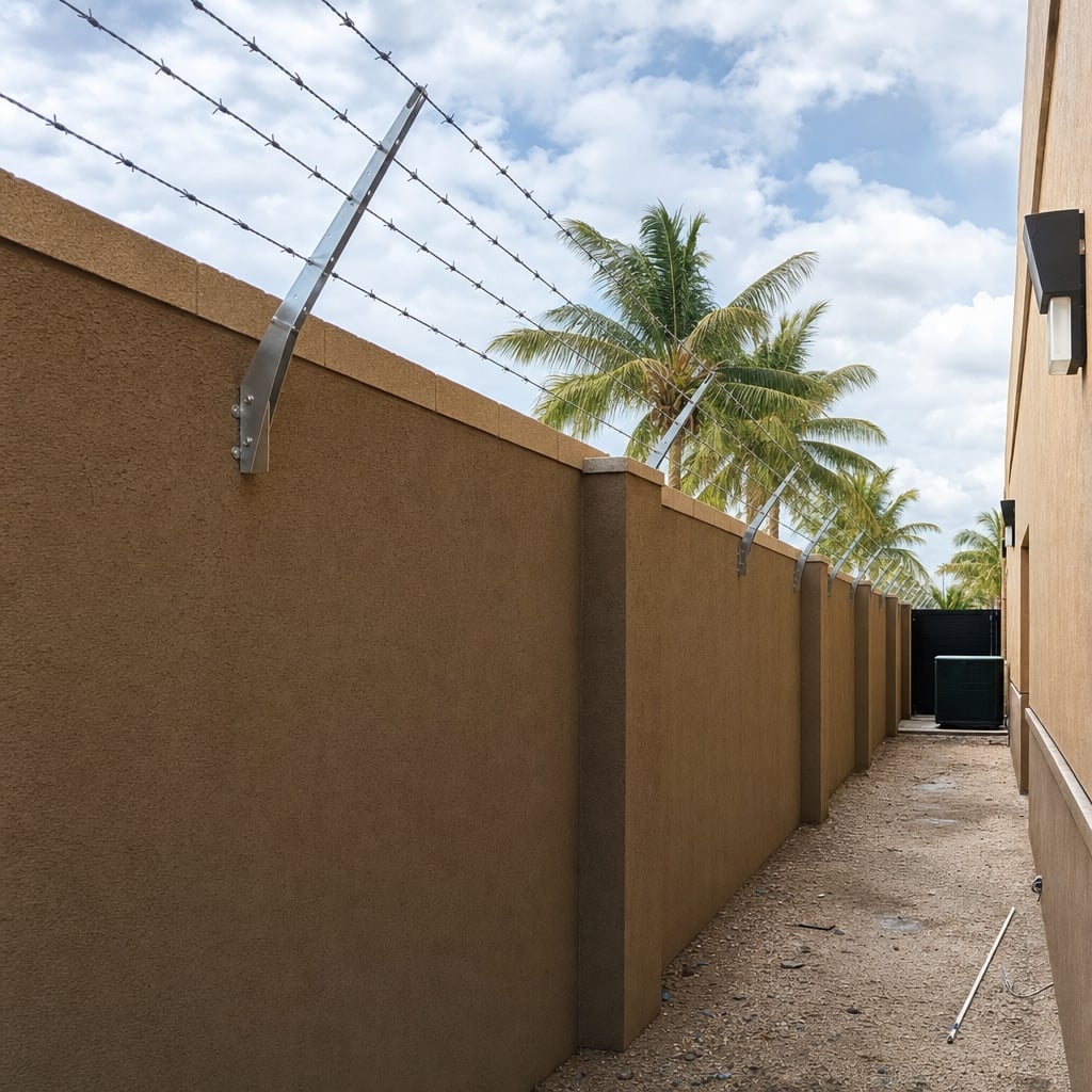 barbed wire fence project in Mobile