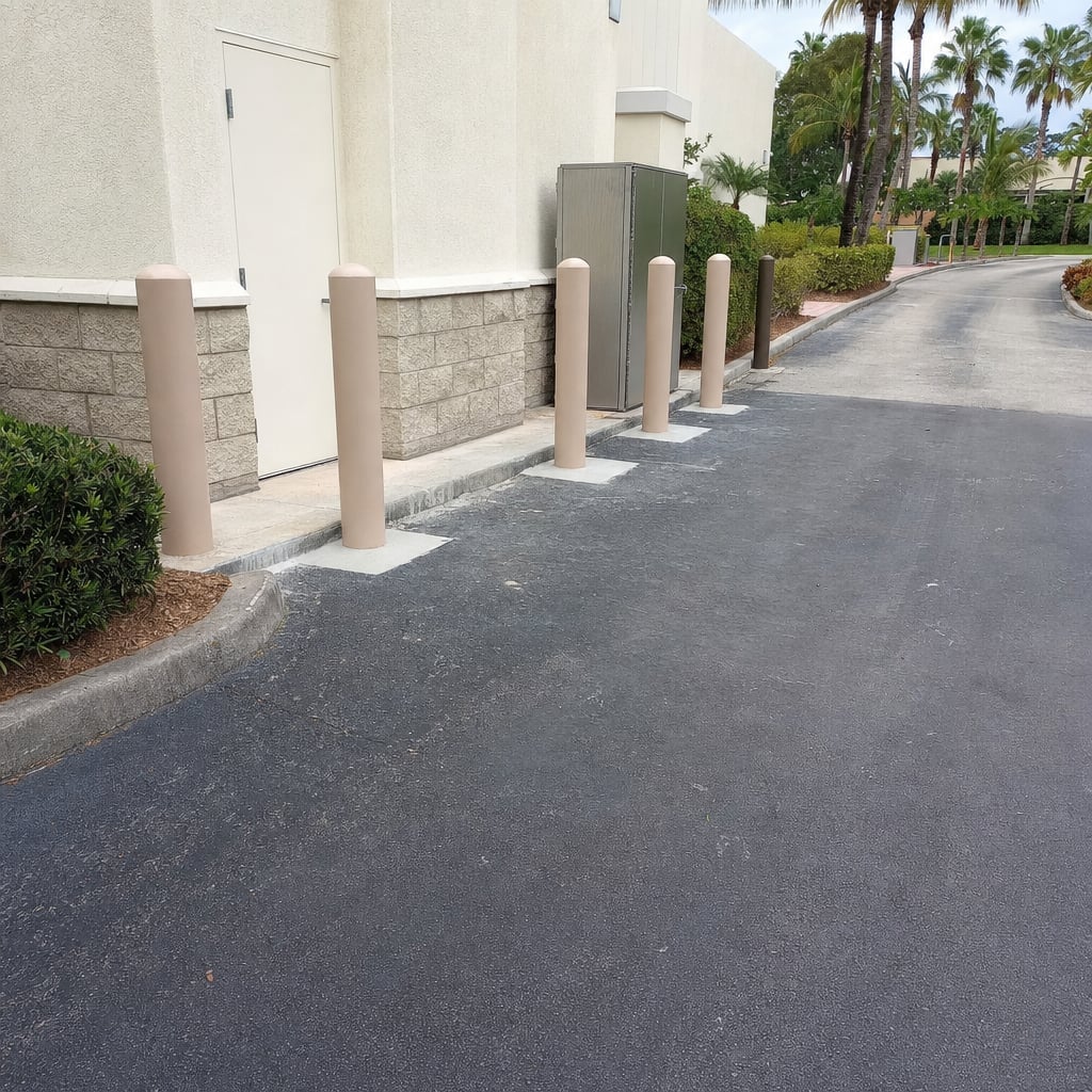 bollard posts project in Mobile