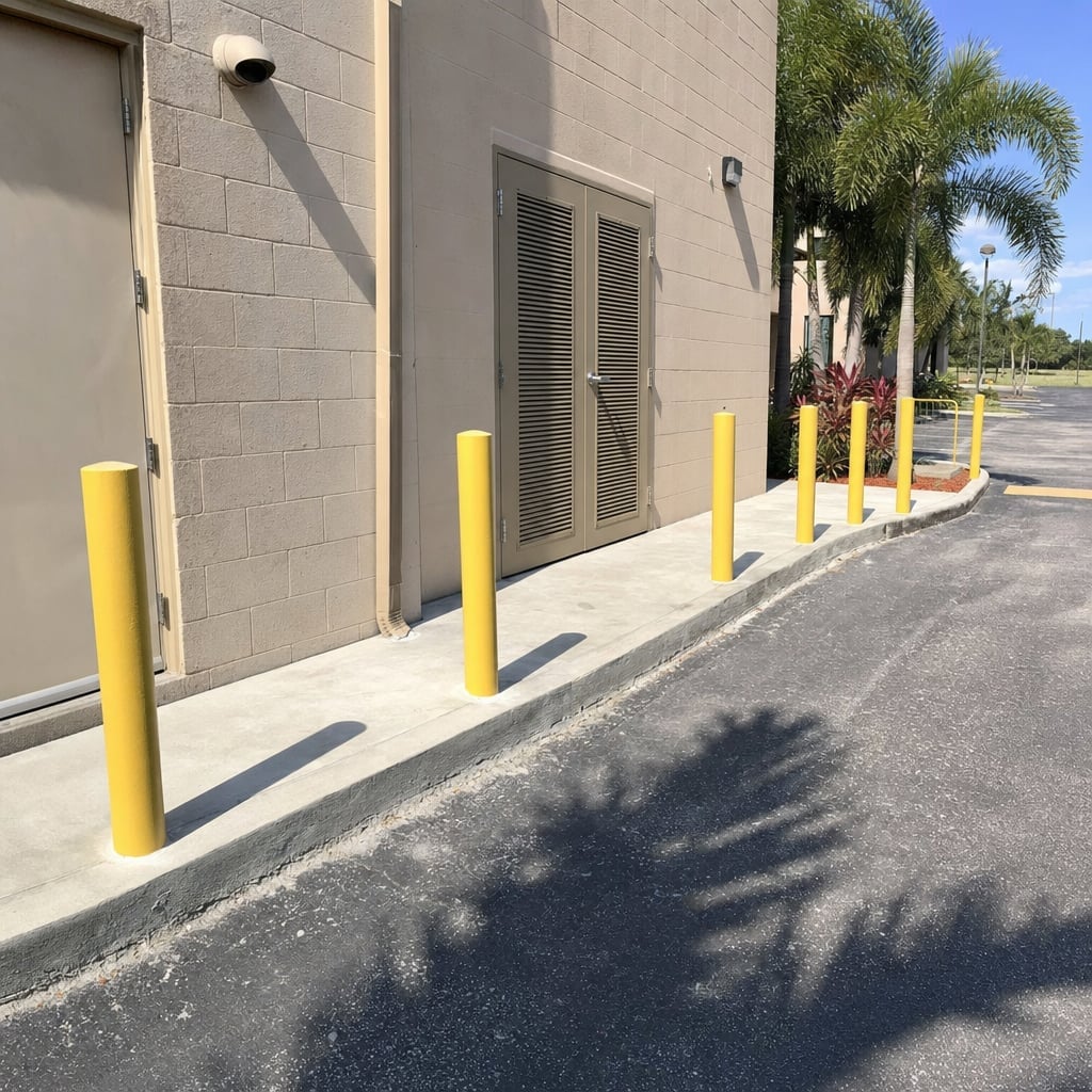 bollard posts project in Mobile