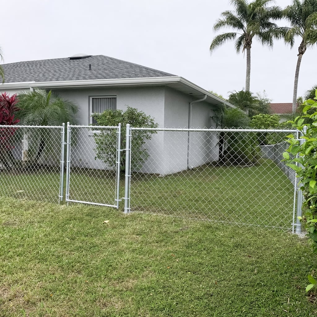 chain link fence project in Mobile