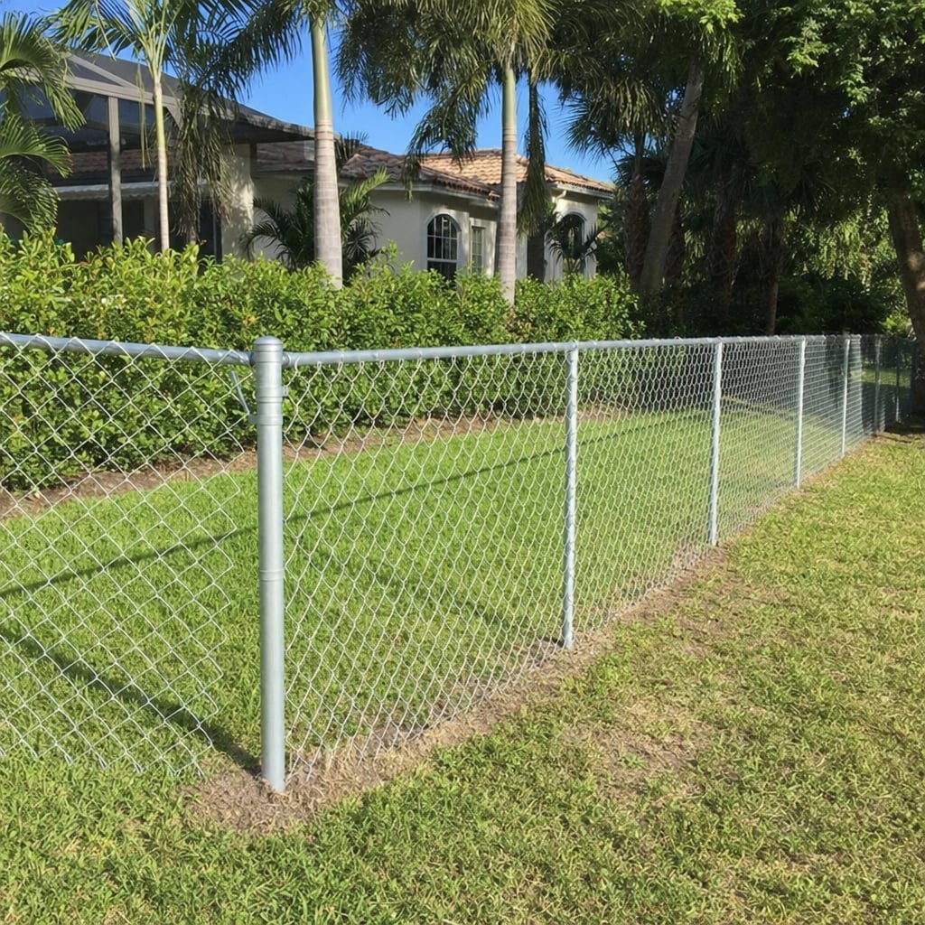 chain link fence project in Mobile