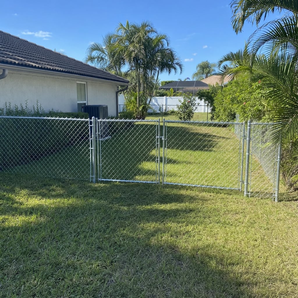 chain link fence project in Mobile