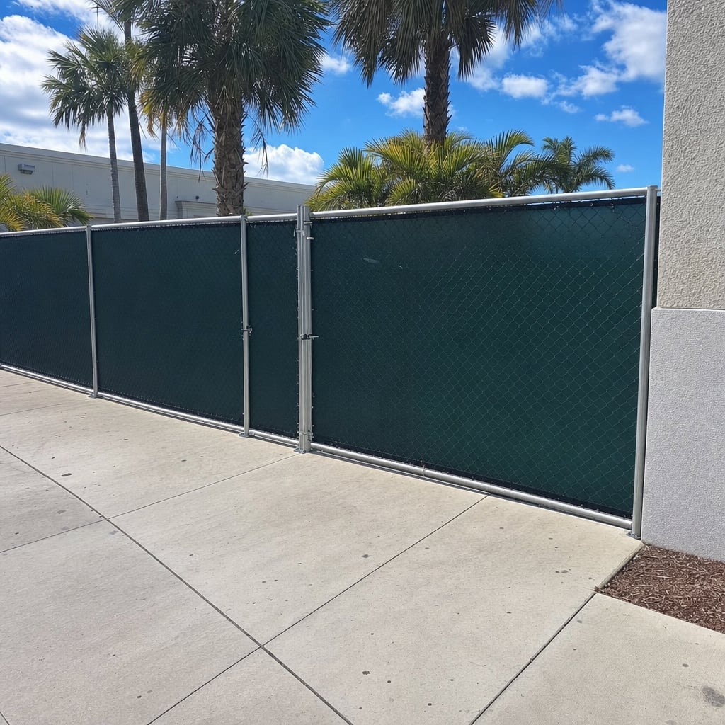 temporary fence project in Mobile