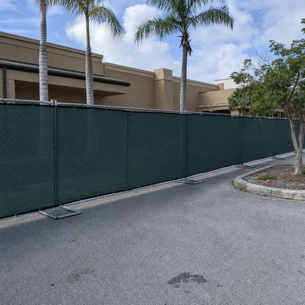 temporary fence project in Mobile