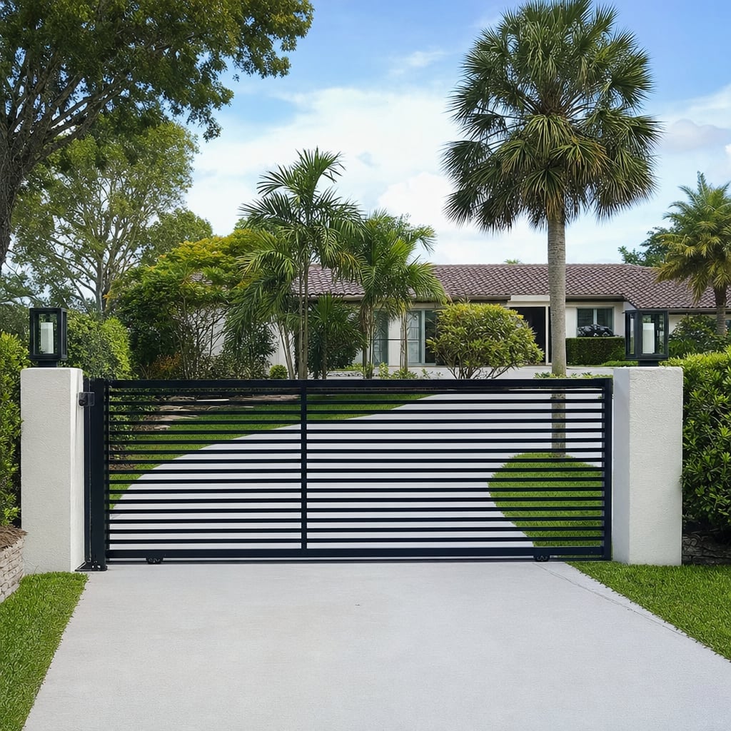 driveway gate project in Mobile