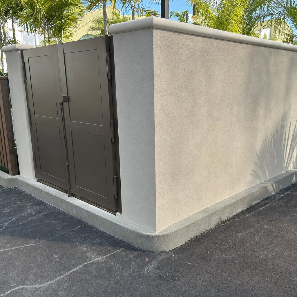 dumpster enclosure project in Mobile