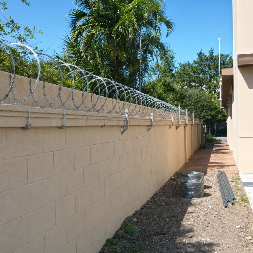 razor wire project in Mobile