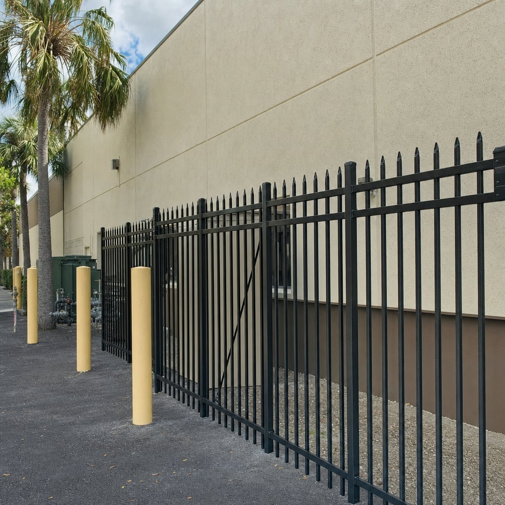 security fencing project in Mobile