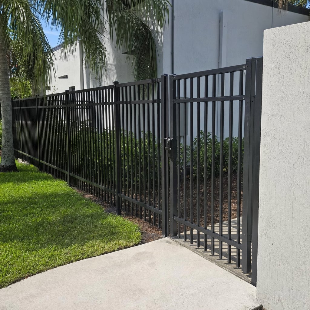 security fencing project in Mobile