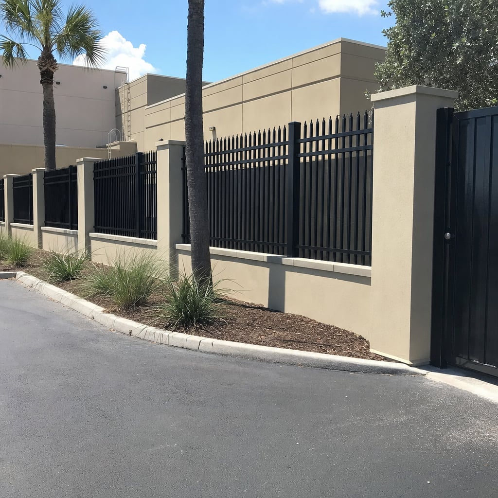 security fencing project in Mobile