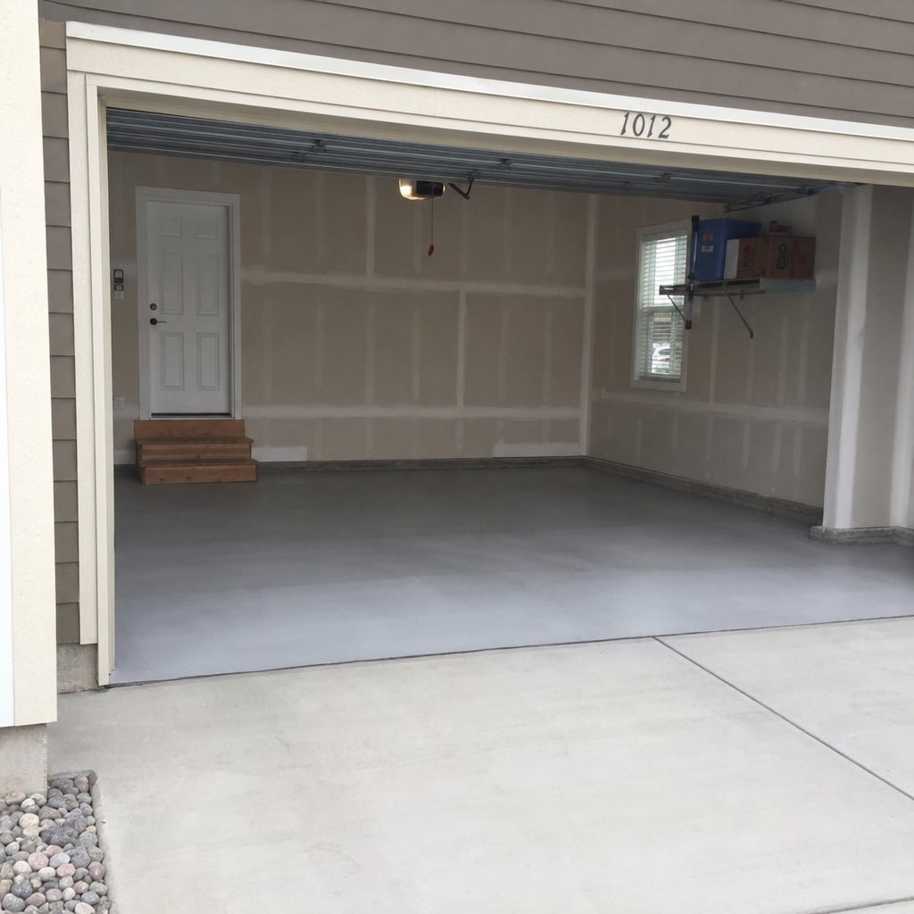 garage floor concrete project in Port St. Lucie