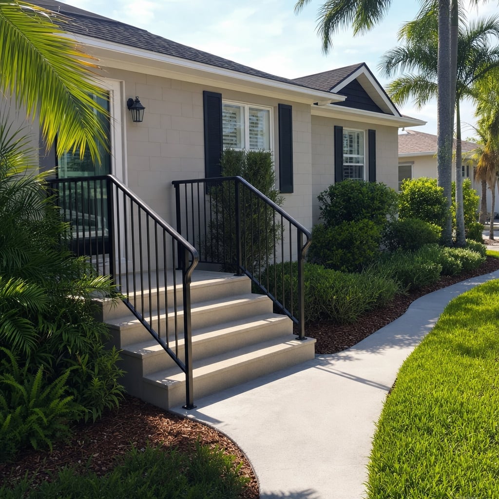handrail welding repair project in Miami