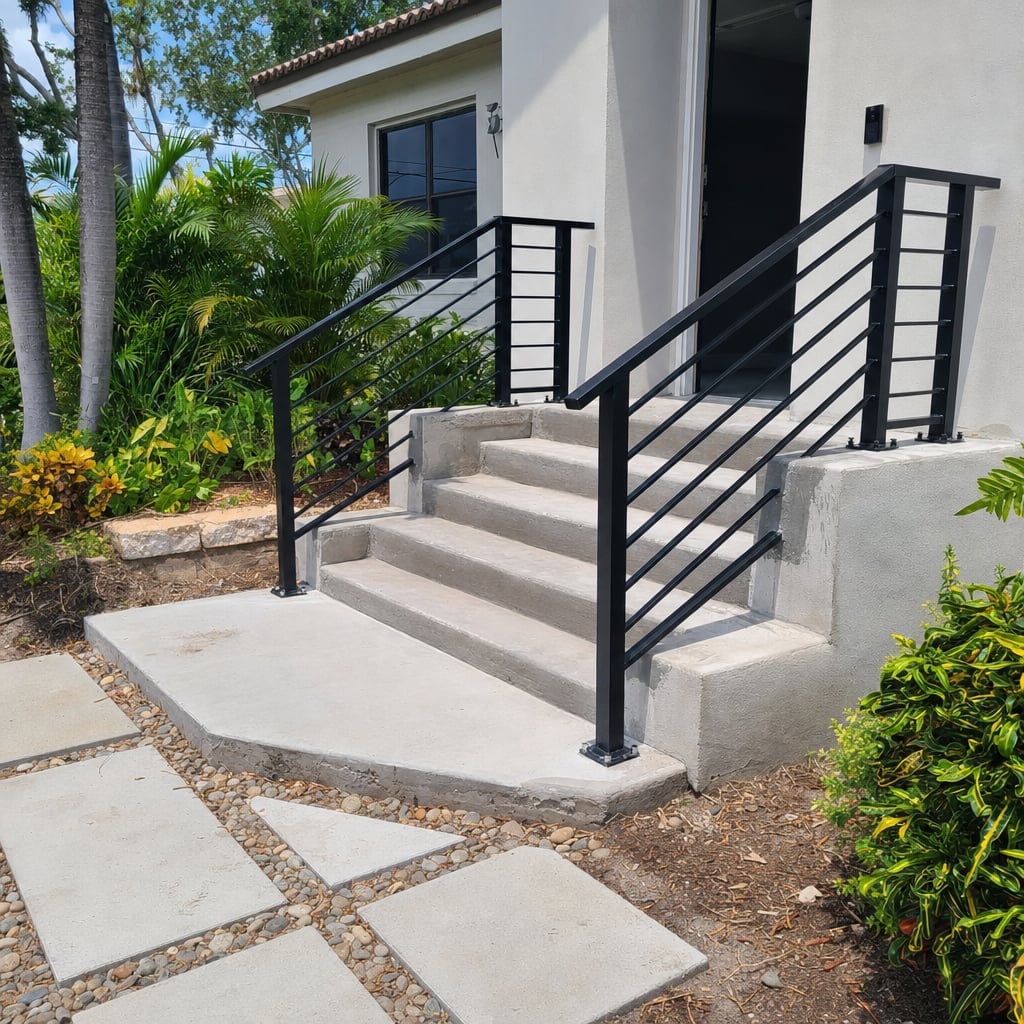 handrail welding repair project in Orlando