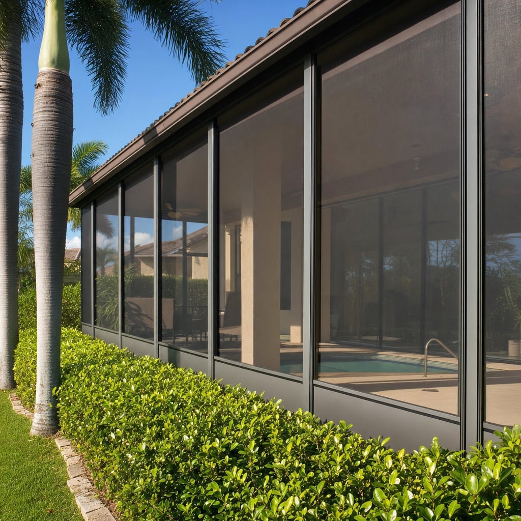lanai screen enclosure project in Palm Coast