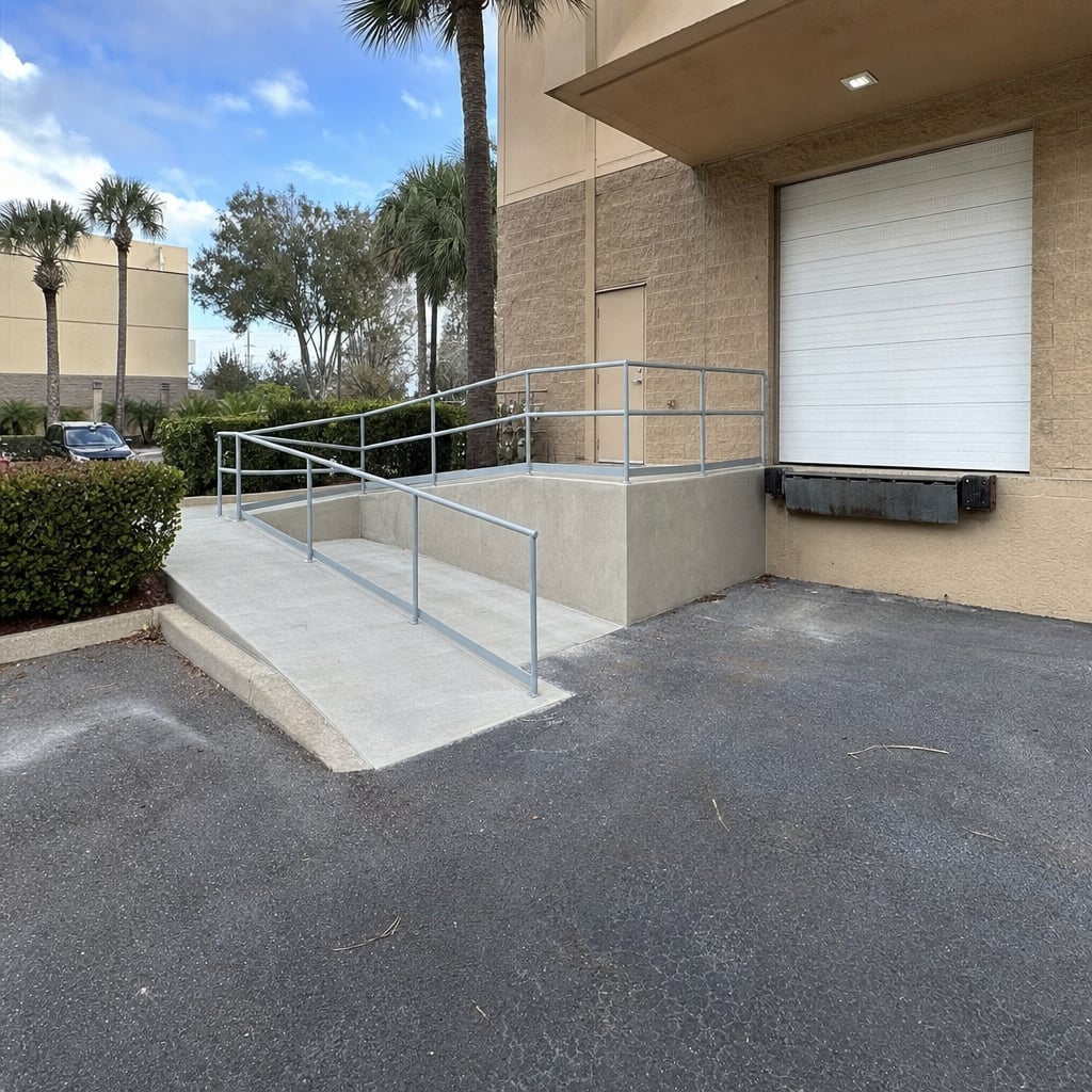 dock ramp welding project in Orlando