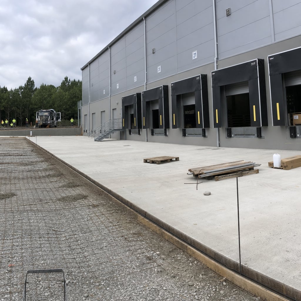 concrete loading dock project in Clermont