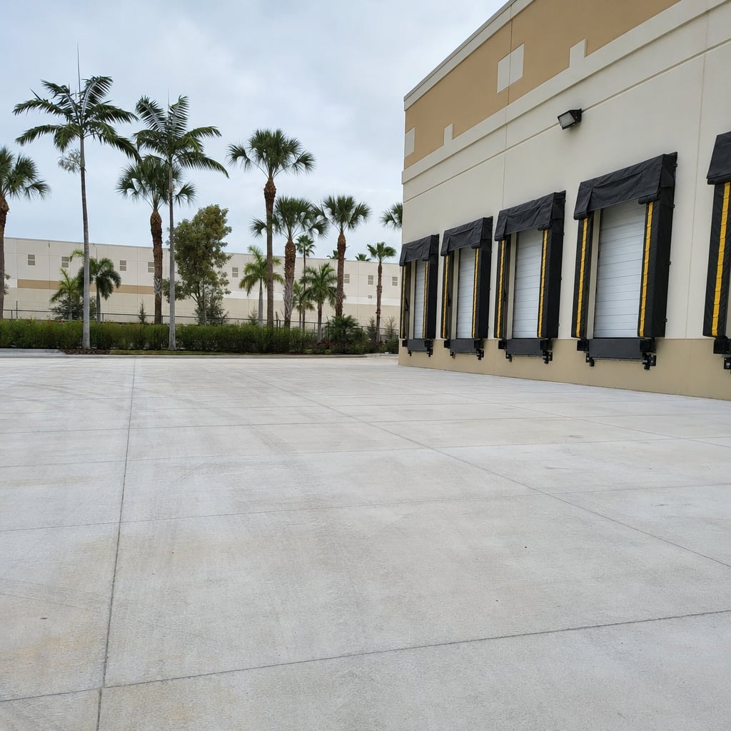 concrete loading dock project in Fayetteville
