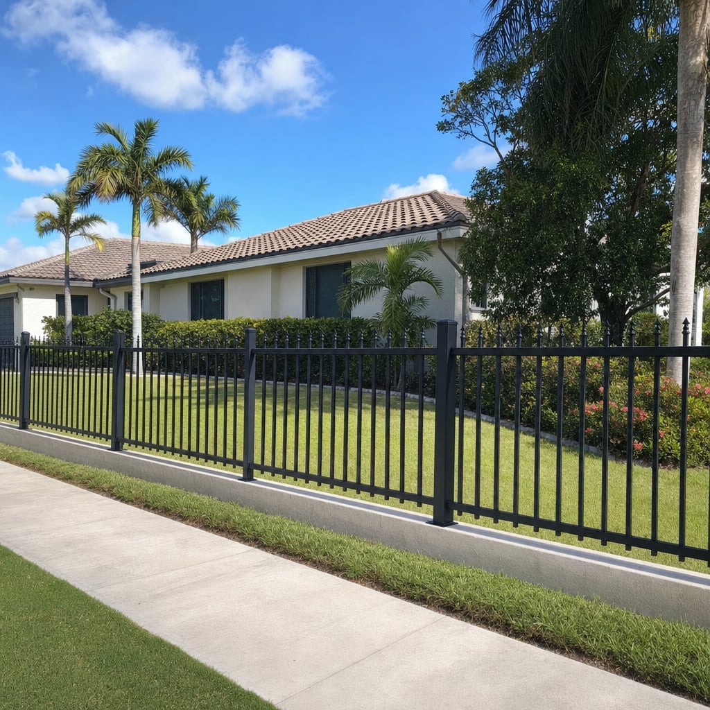 metal fence repair project in Orlando