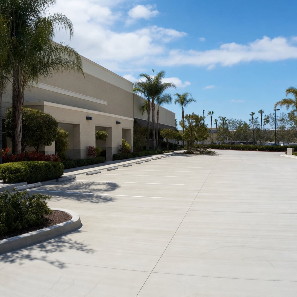 concrete parking lot project in Orlando