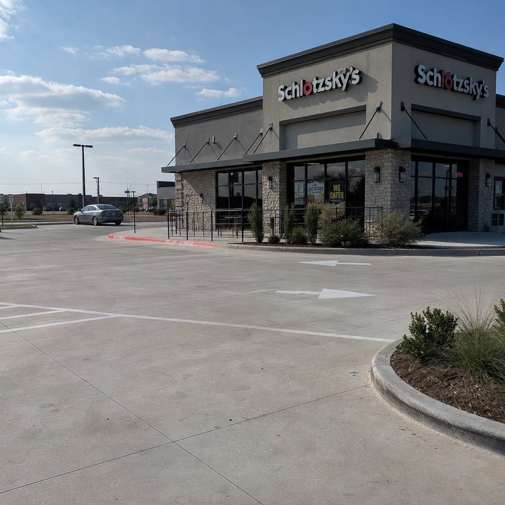 concrete parking lot project in Port St. Lucie