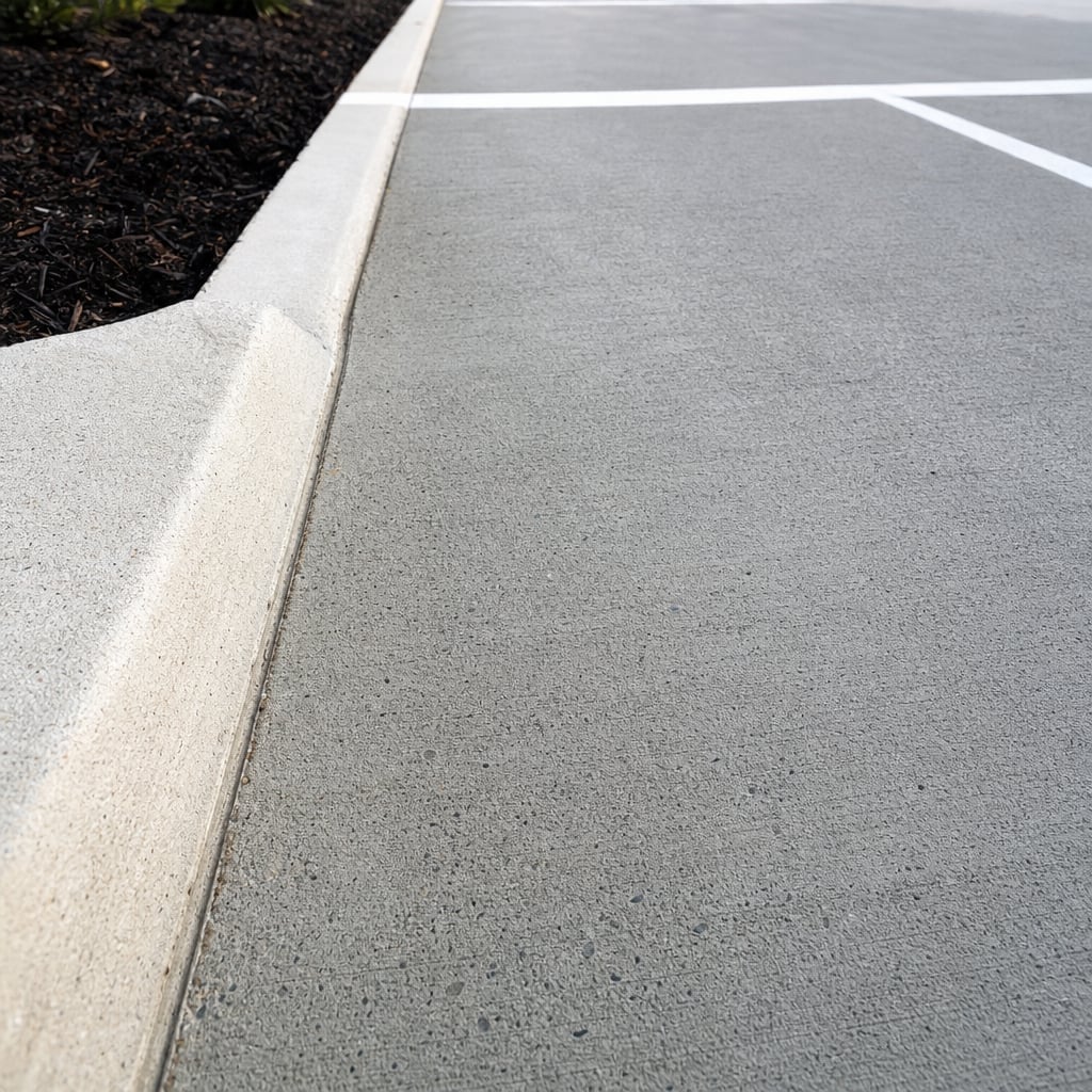 concrete parking lot project in Port St. Lucie