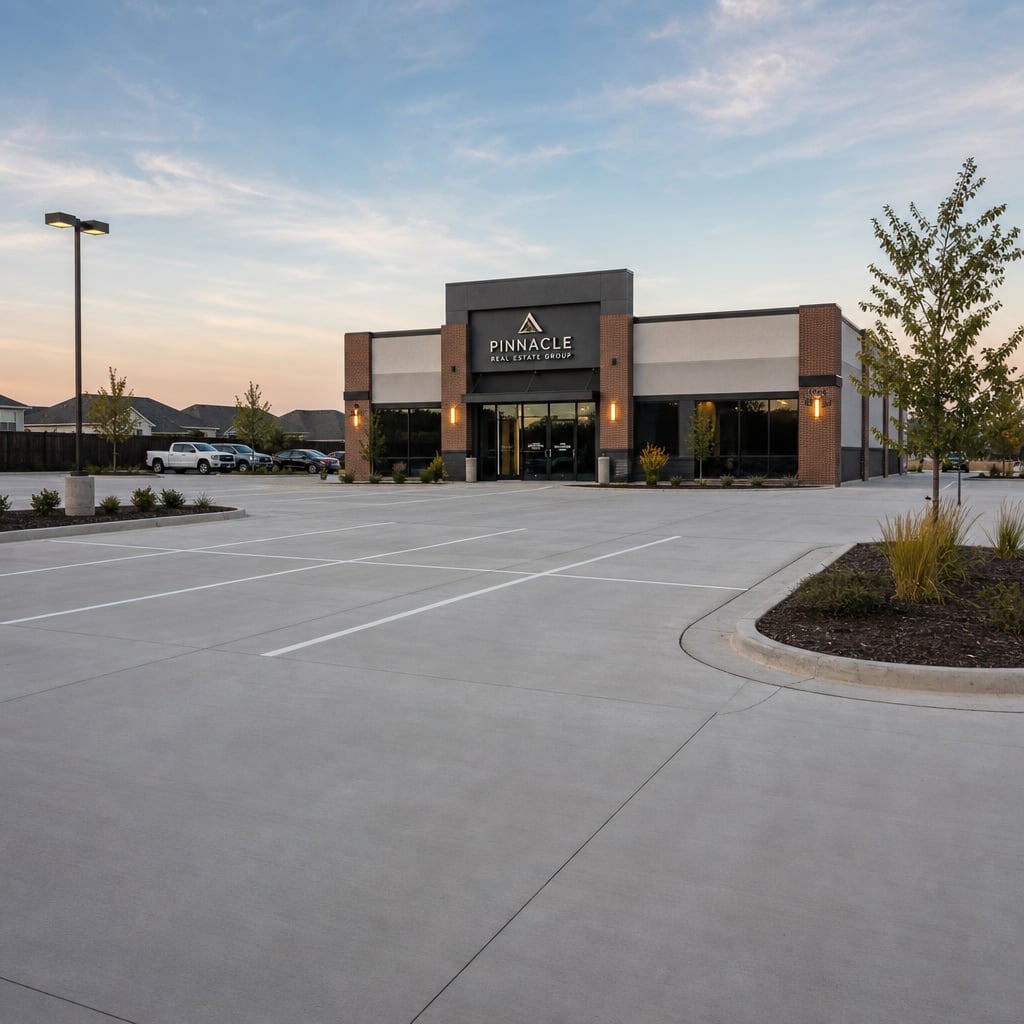 concrete parking lot project in Port St. Lucie