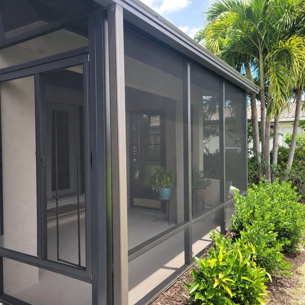 patio screen enclosure project in Palm Coast