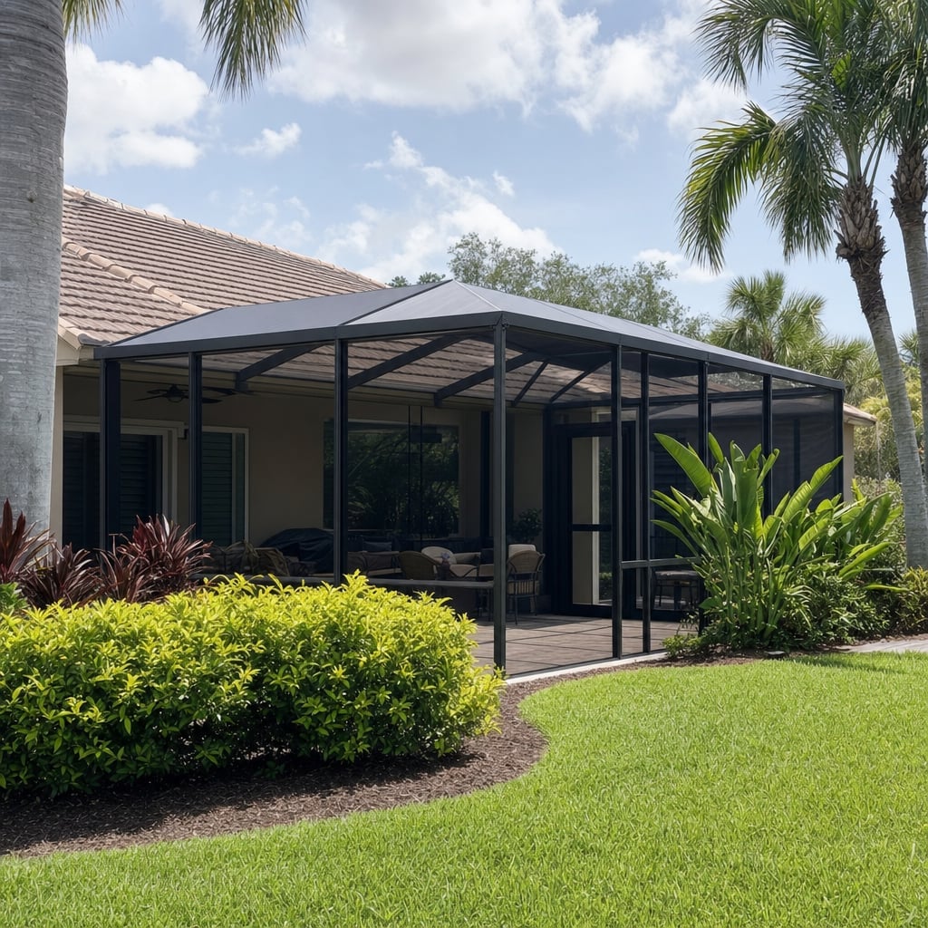 patio screen enclosure project in Palm Coast