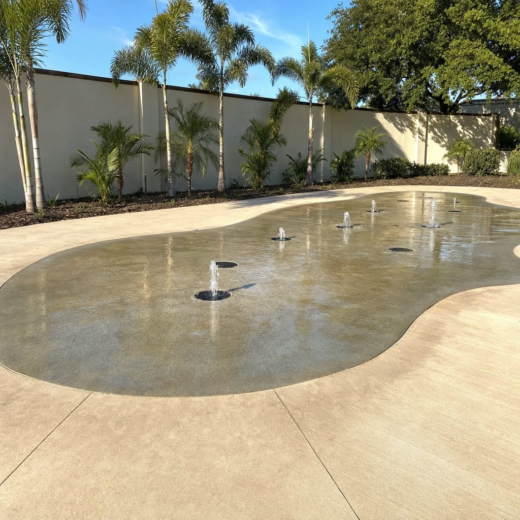 Commercial Splash Pad Construction