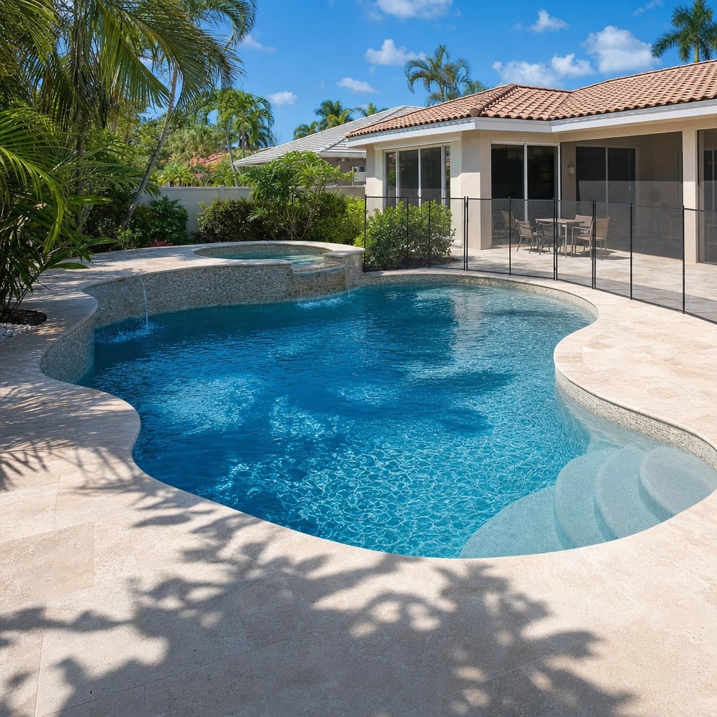 gunite pool project in Ocala