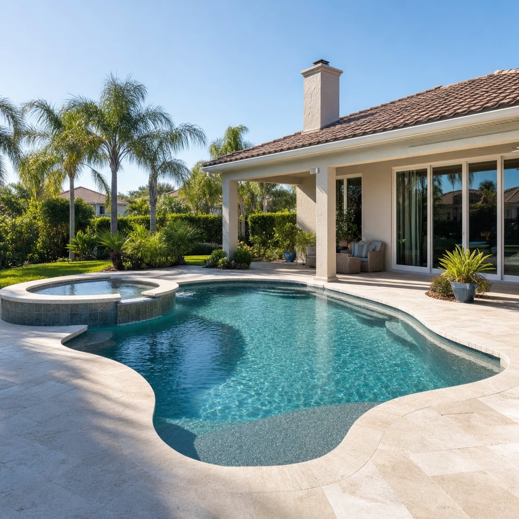 gunite pool project in Ocala