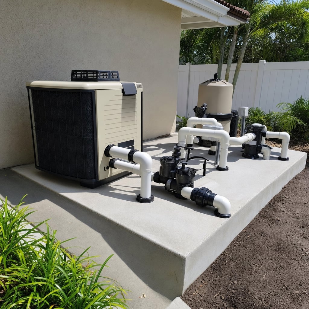 pool heater project in Port Orange