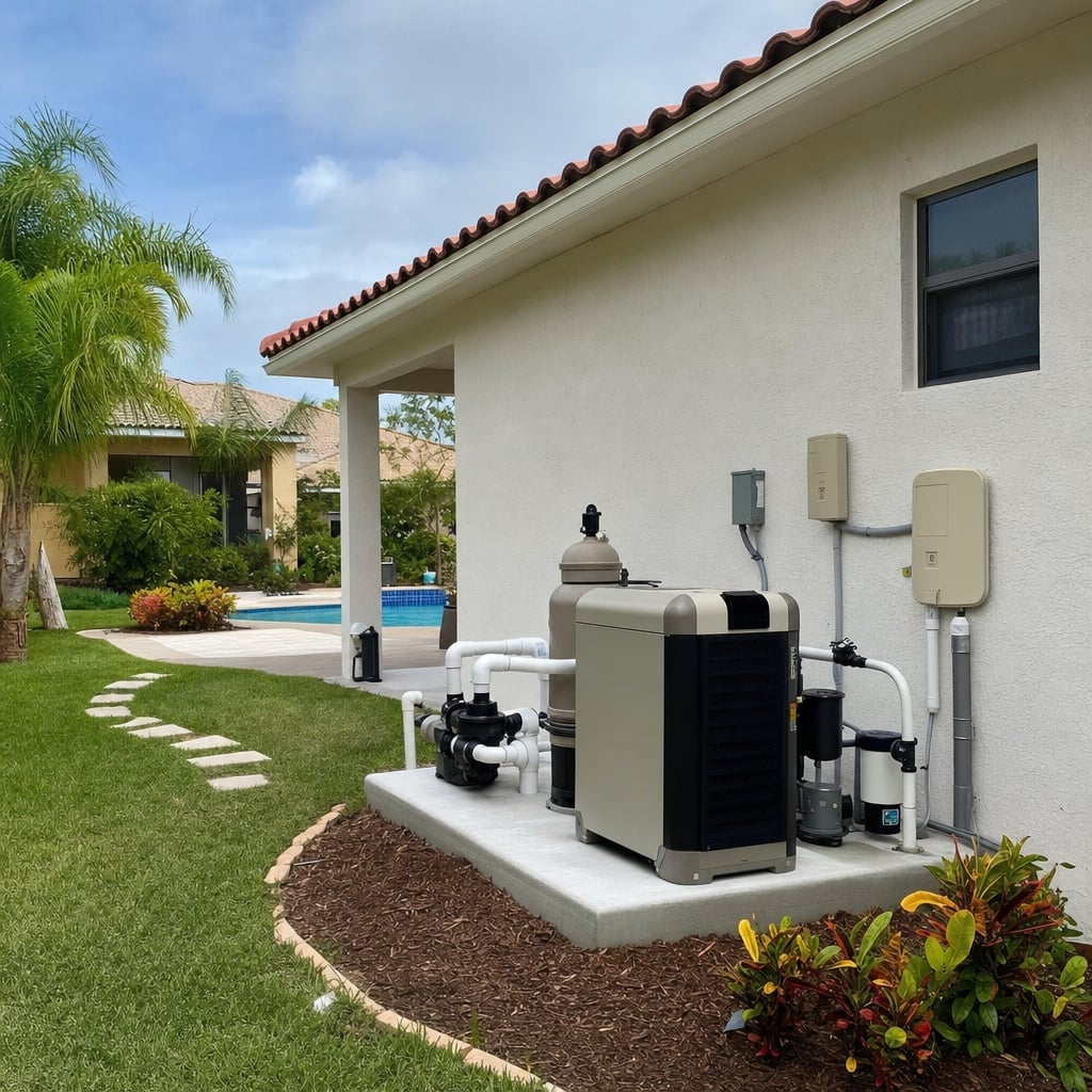 pool heater project in Port Orange