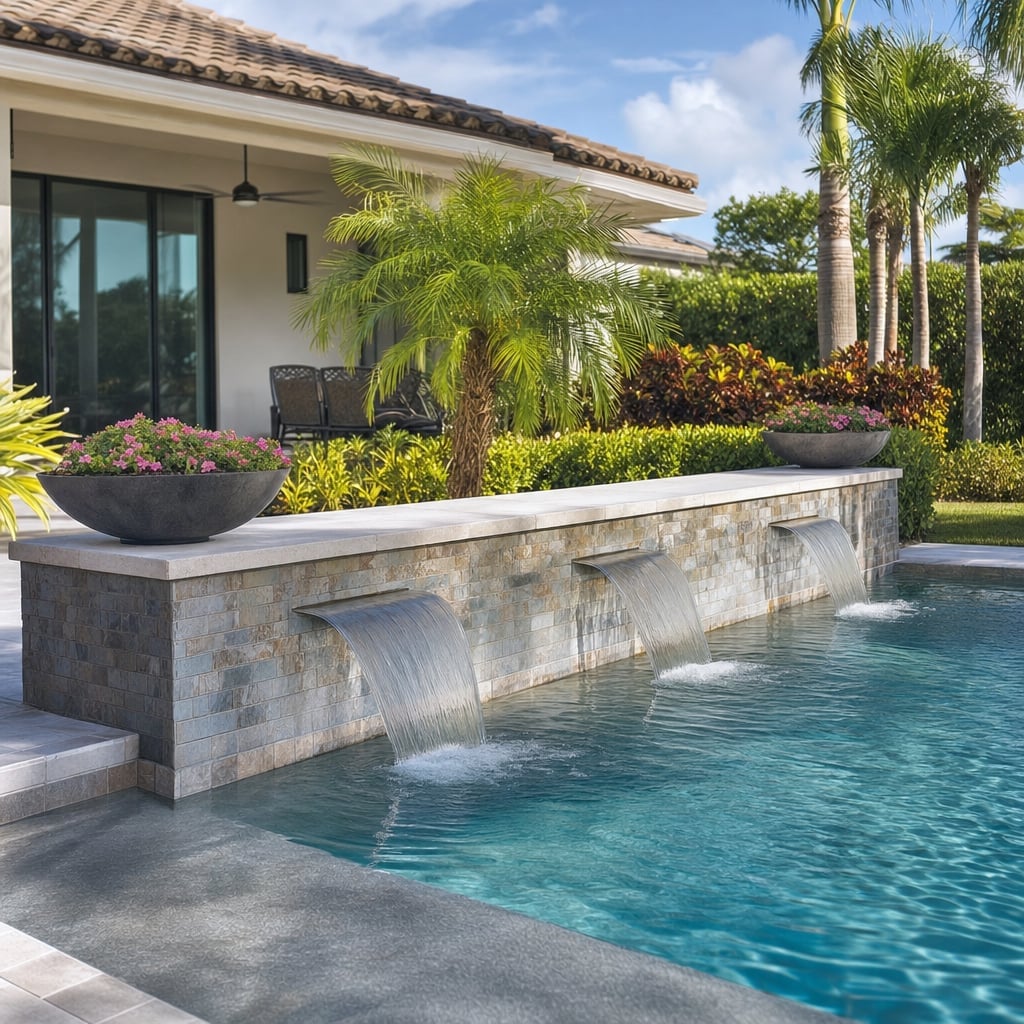 Pool Water Feature Installation & Repair