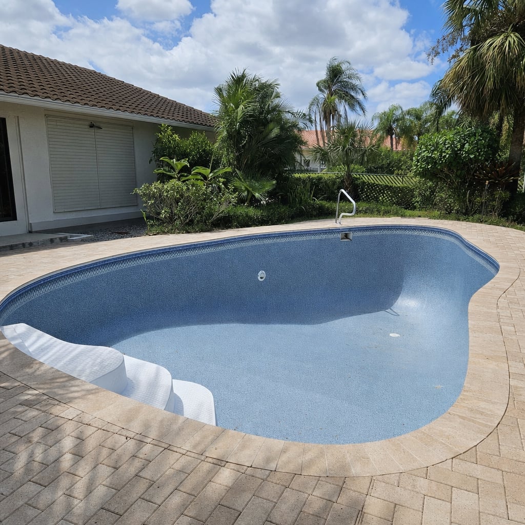vinyl liner pool project in Ocala