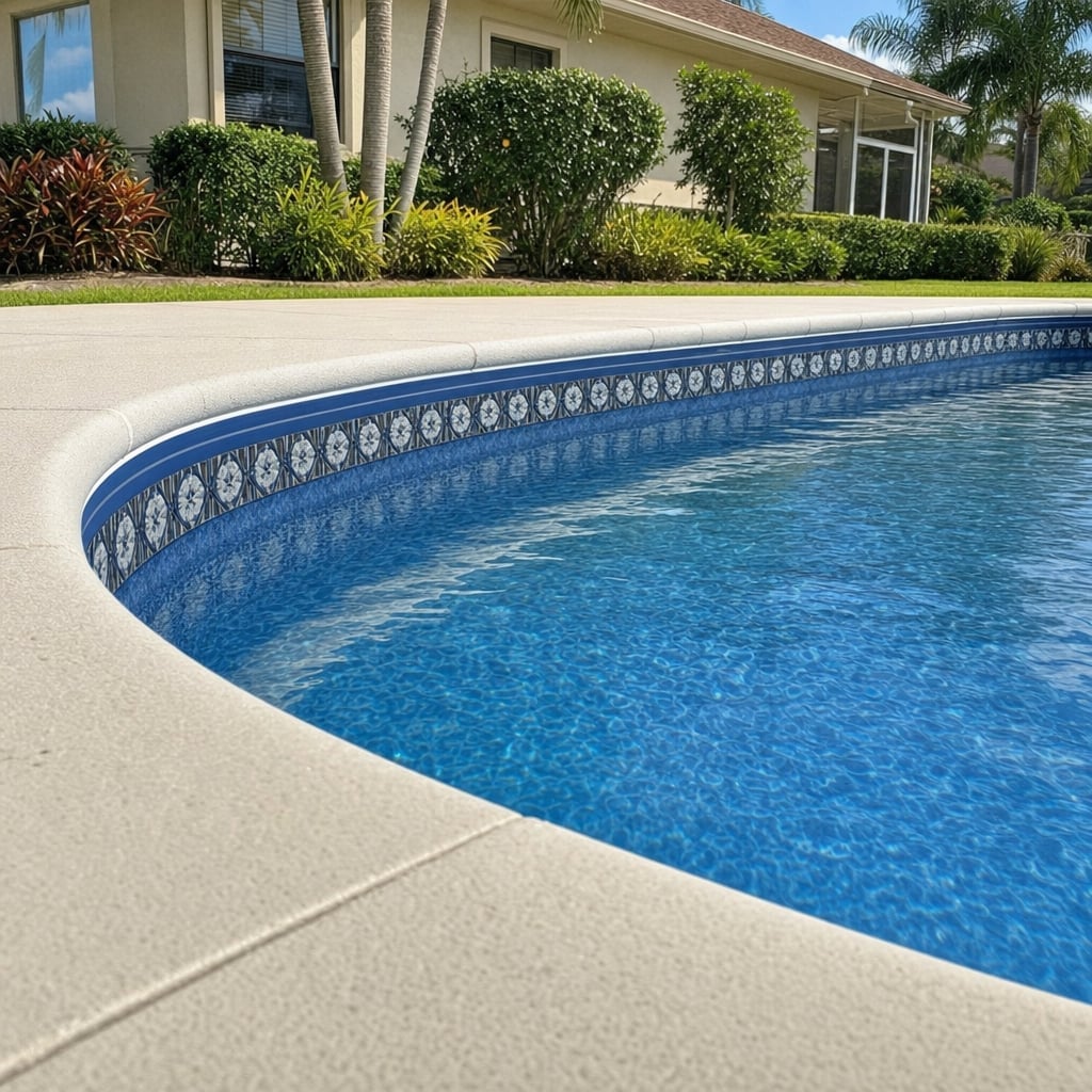 vinyl liner pool project in Port Orange