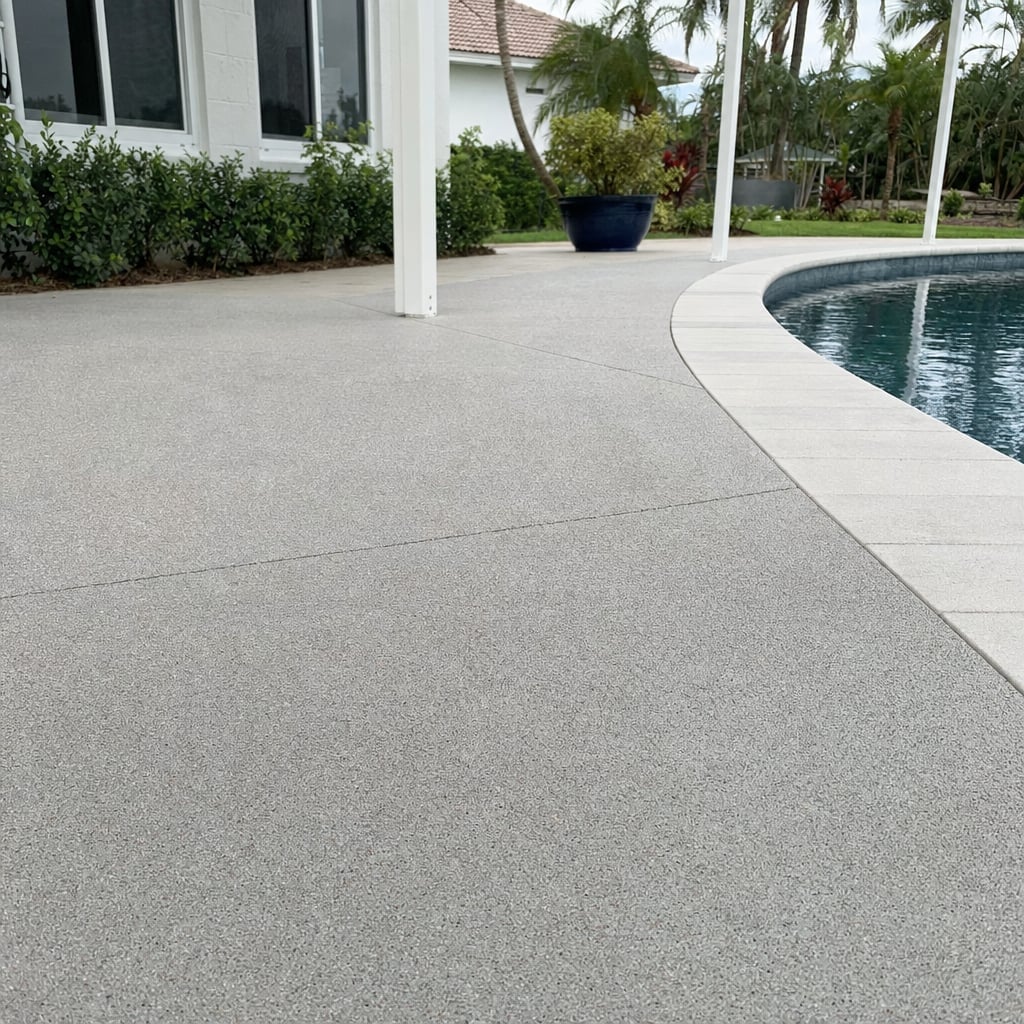 concrete pool deck project in Fayetteville