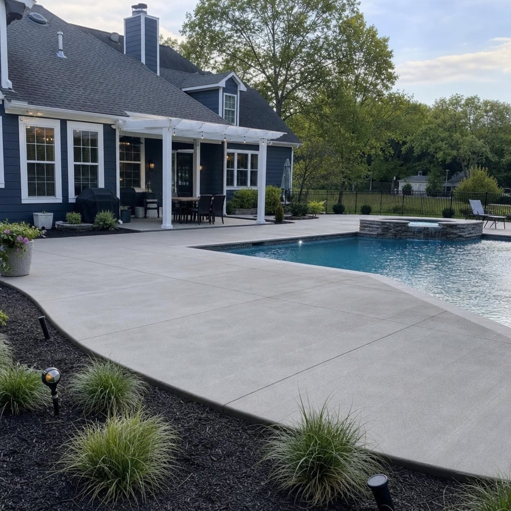 concrete pool deck project in Port St. Lucie