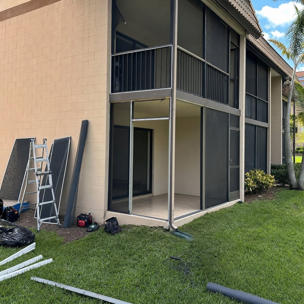 screen repair services project in Palm Coast