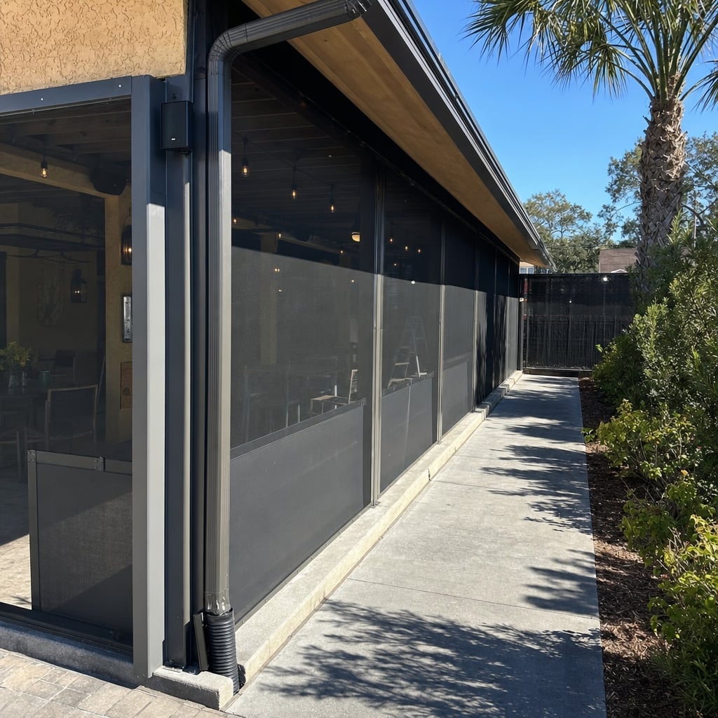 restaurant patio enclosure project in Palm Coast