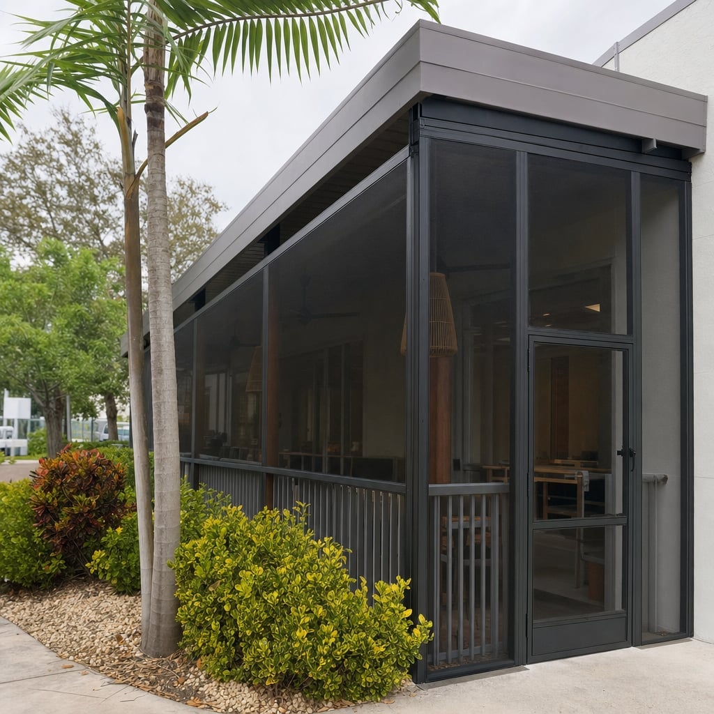 restaurant patio enclosure project in Palm Coast