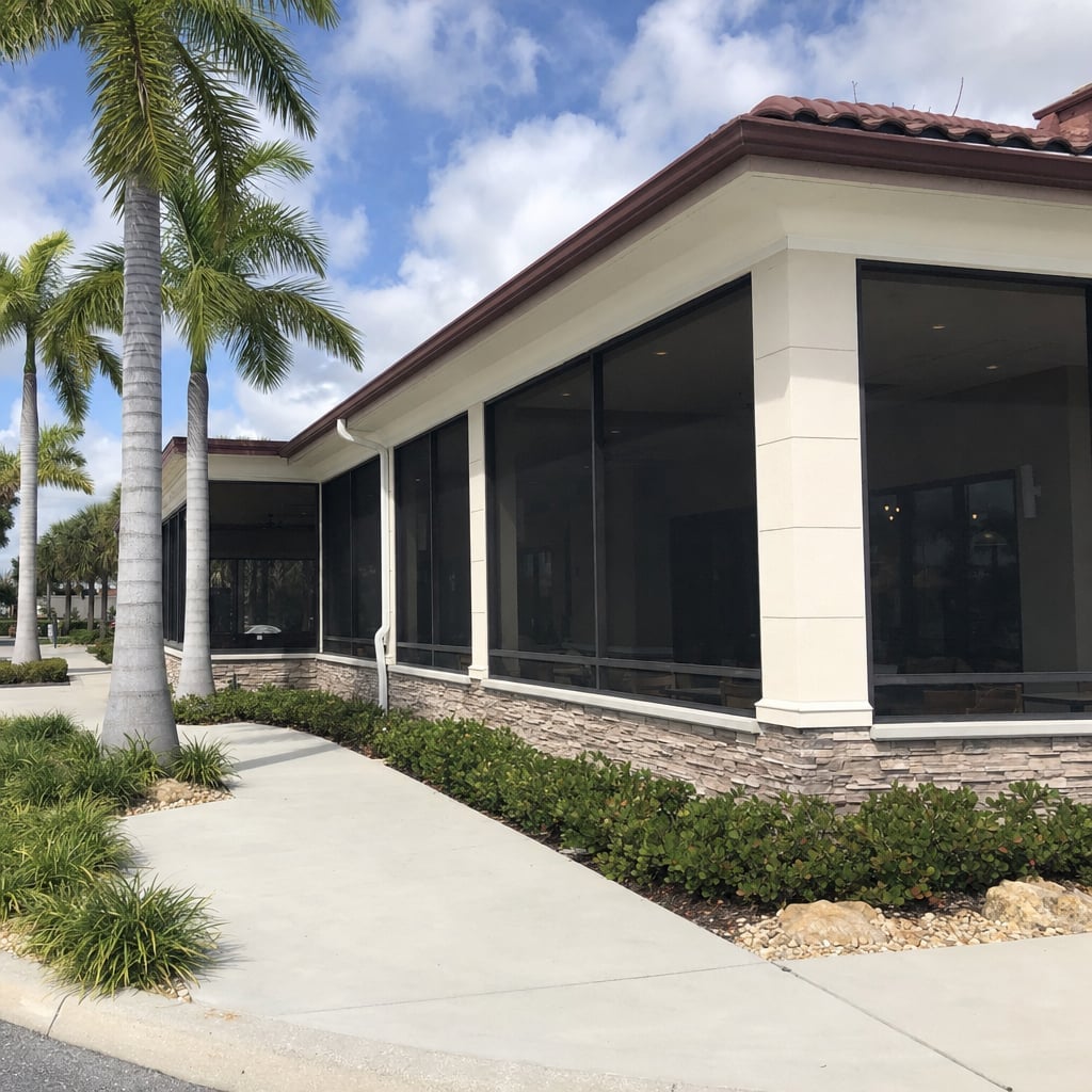 restaurant patio enclosure project in Palm Coast